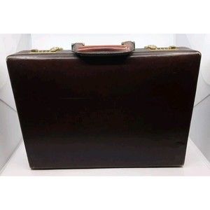 Franzen Briefcase Brown Genuine Leather Working Combination Lock